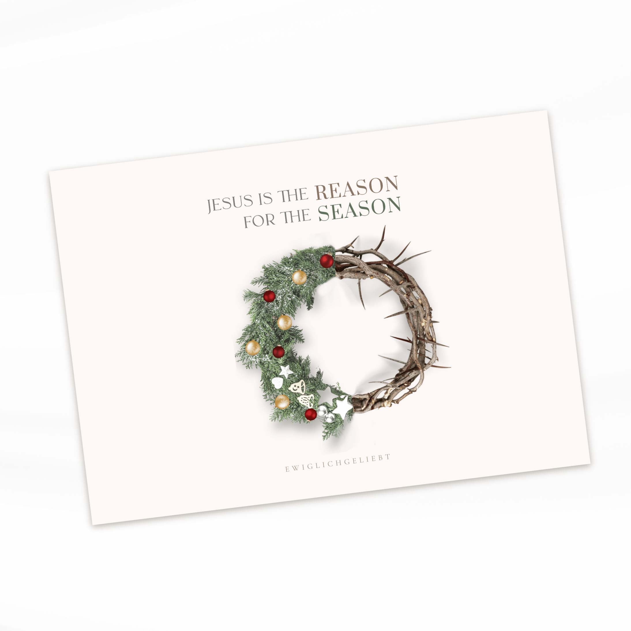 Christliche-Karte-Weihnachten Jesus is the reason for this season