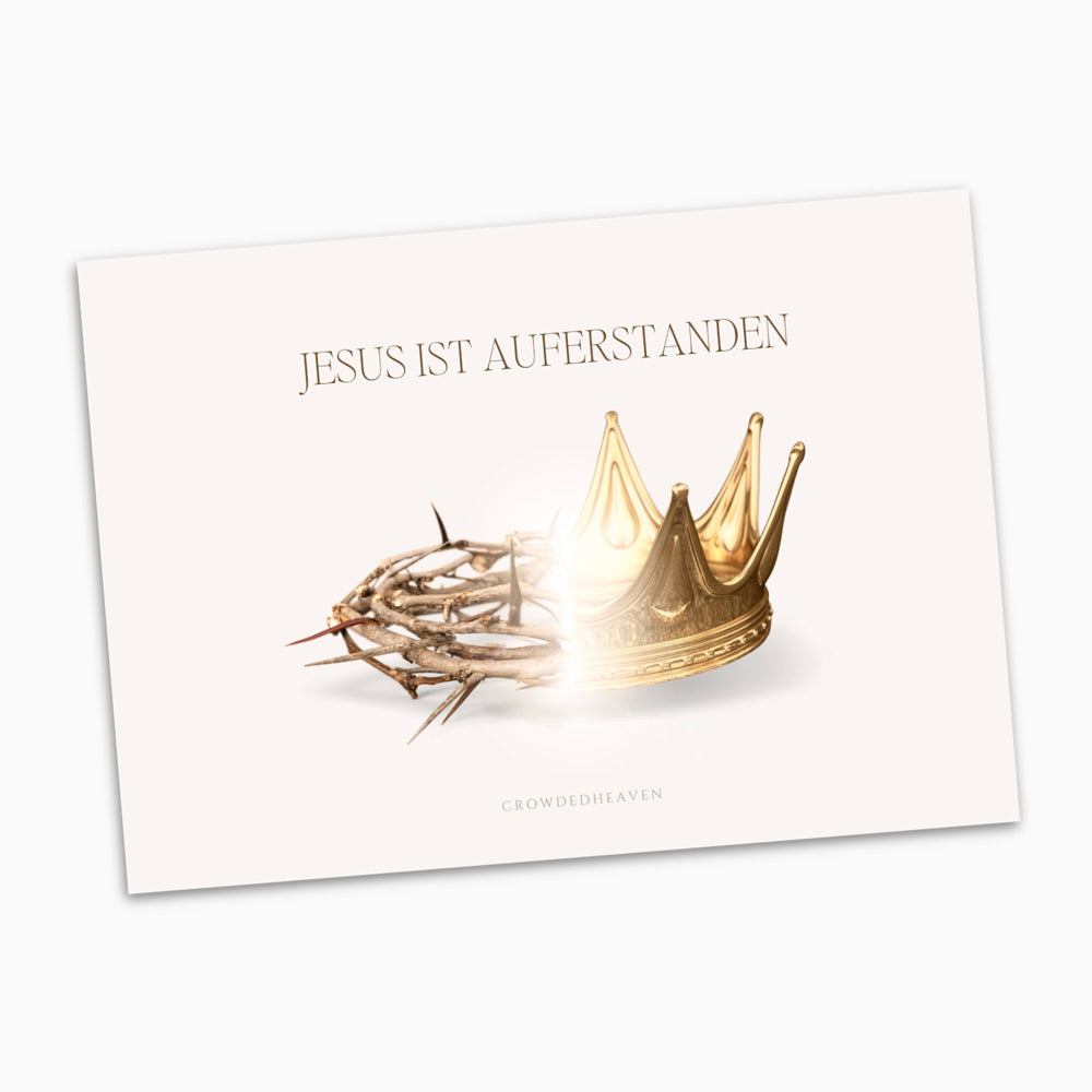 Christliche Postkarte Geschenk zu Ostern