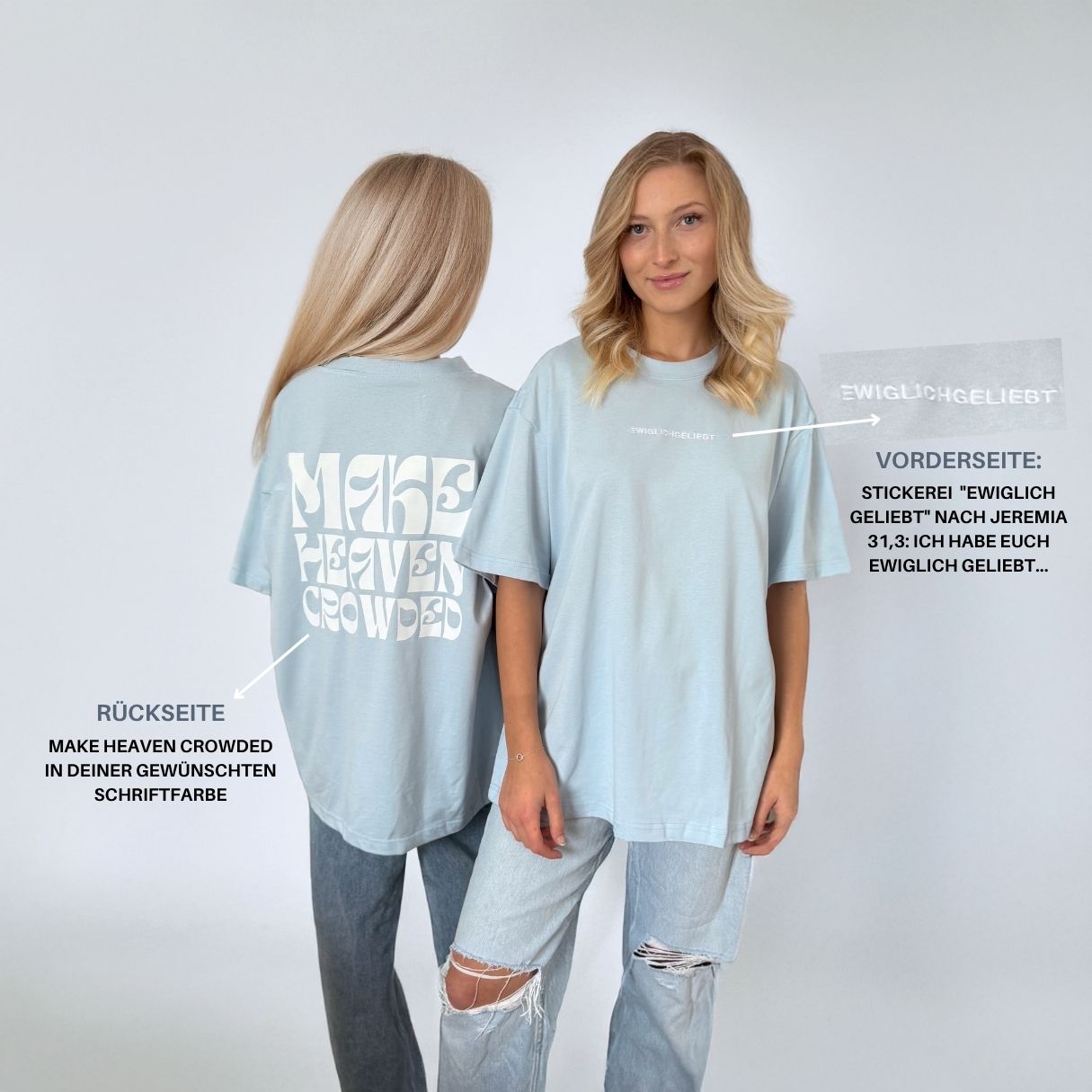 Tshirt christlich mit Bibelvers personalisiert
