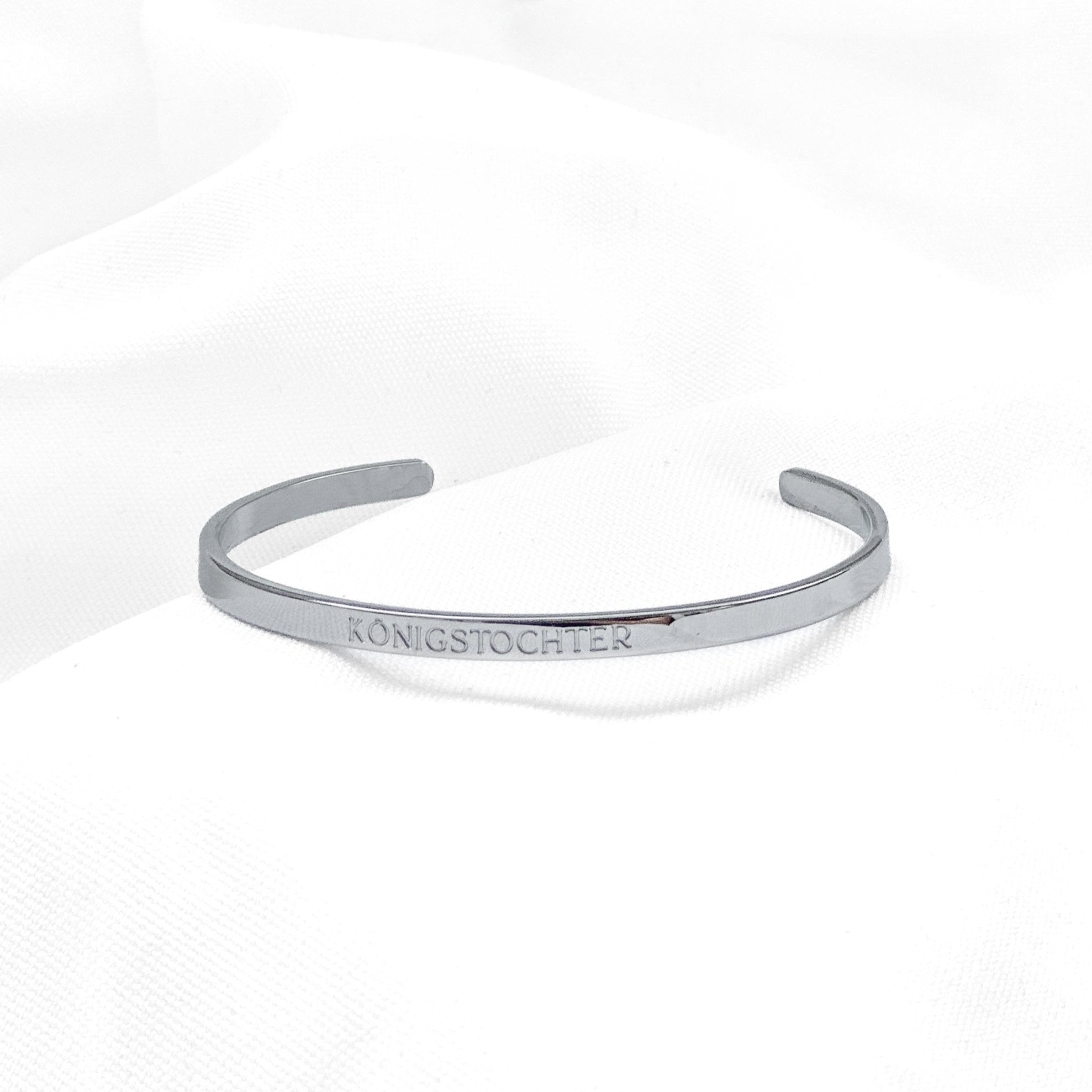 Armreif silber mit Bibelvers christlich