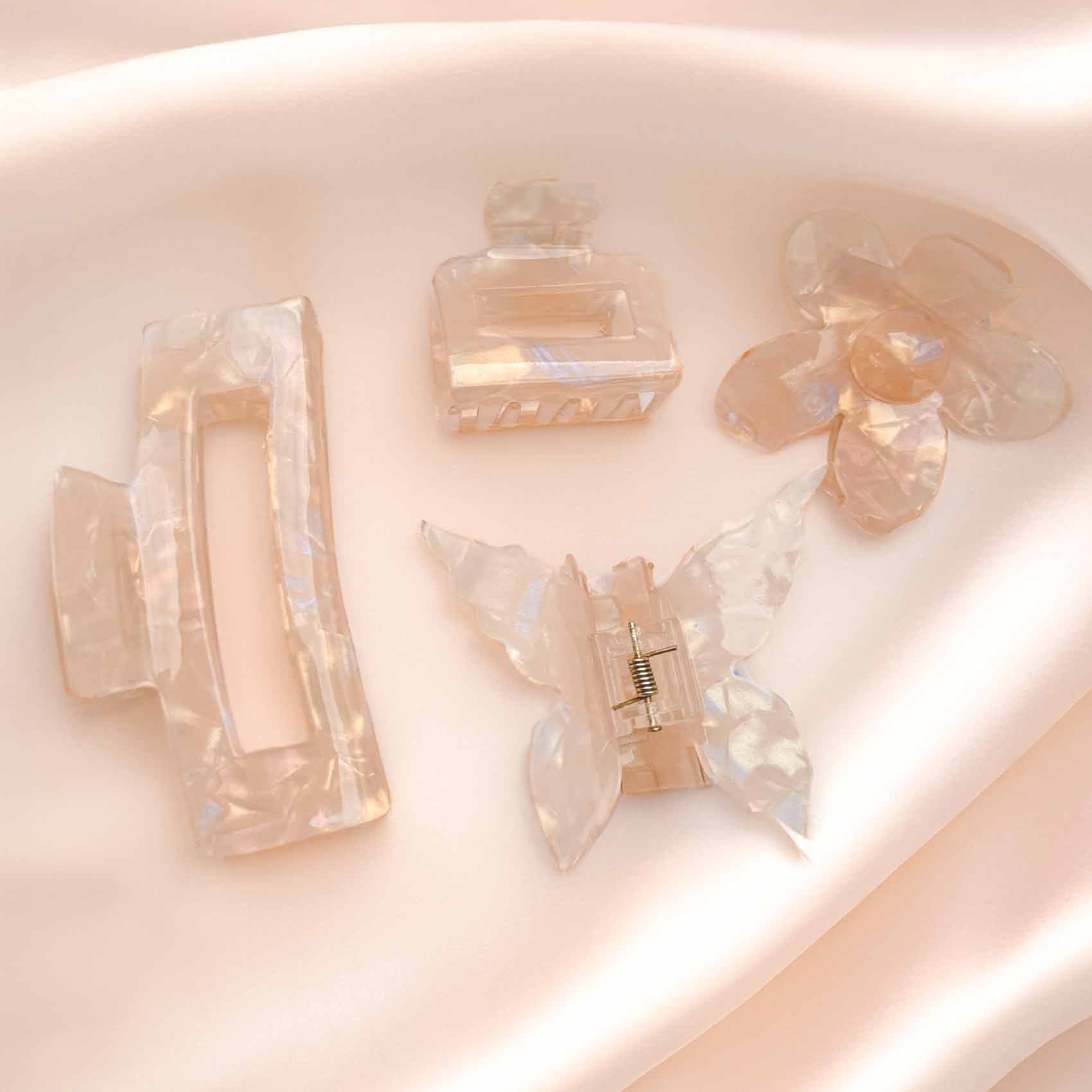 Haarspange-Marmoriert