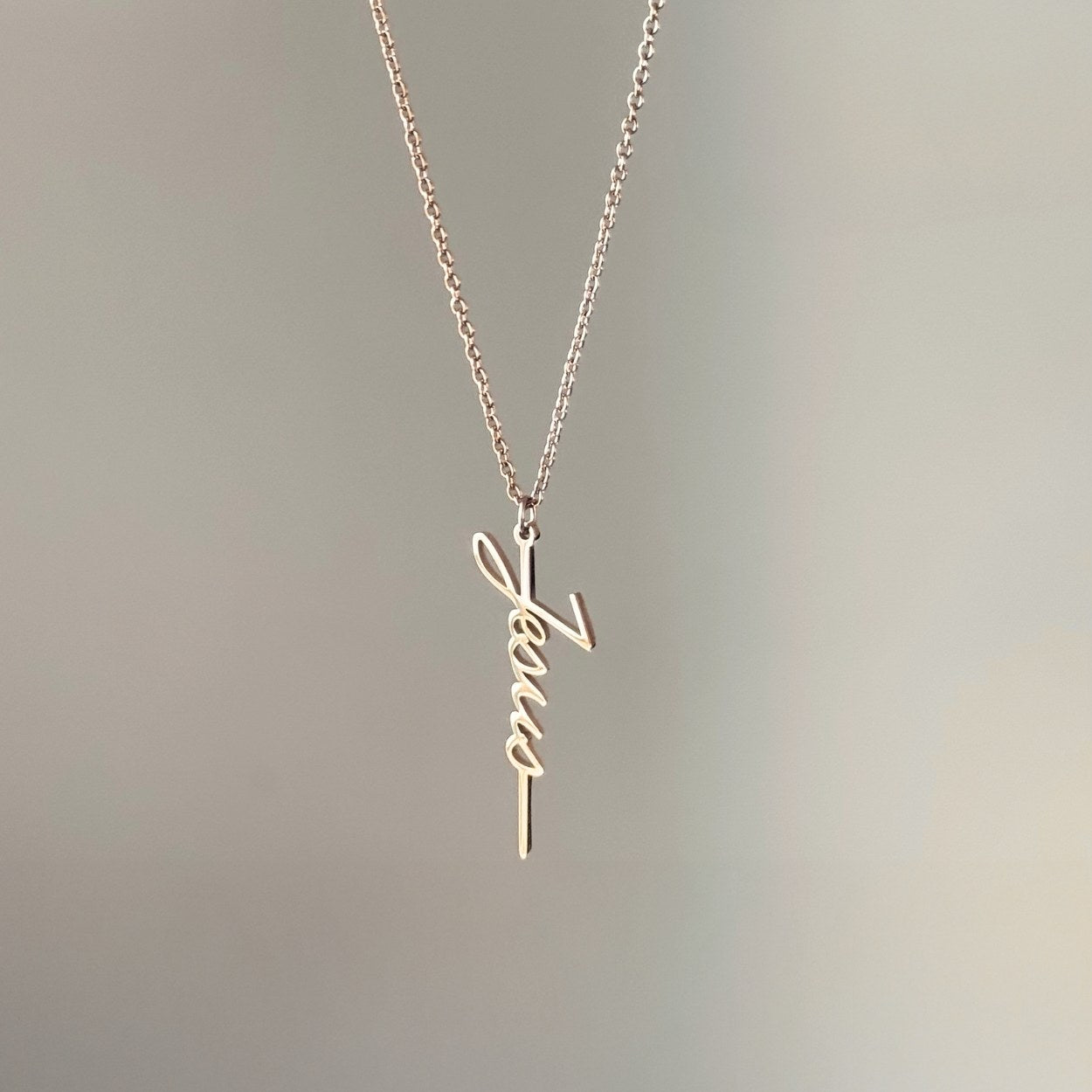 Christliche Halskette als Geschenk zur Taufe für Frauen Männer unisex