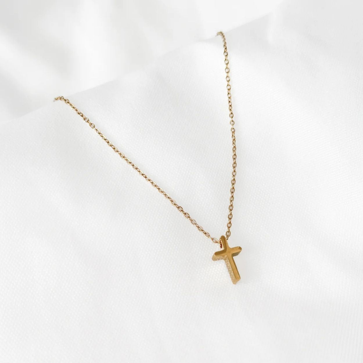 Kreuzkette gold Geschenk zur Taufe Konfirmation Weihnachte