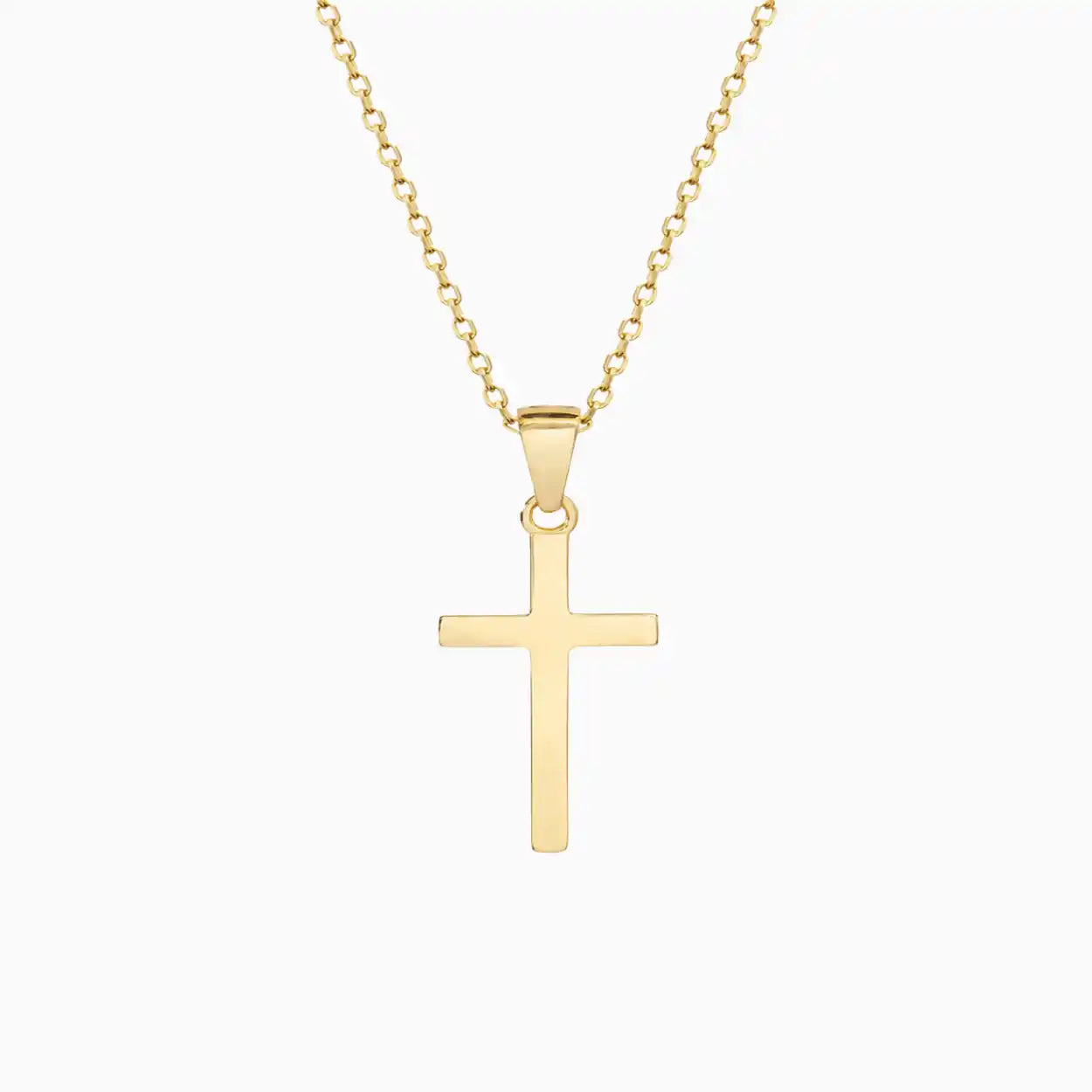 Kreuzkette gold christlich, schlicht, modern, wasserfest