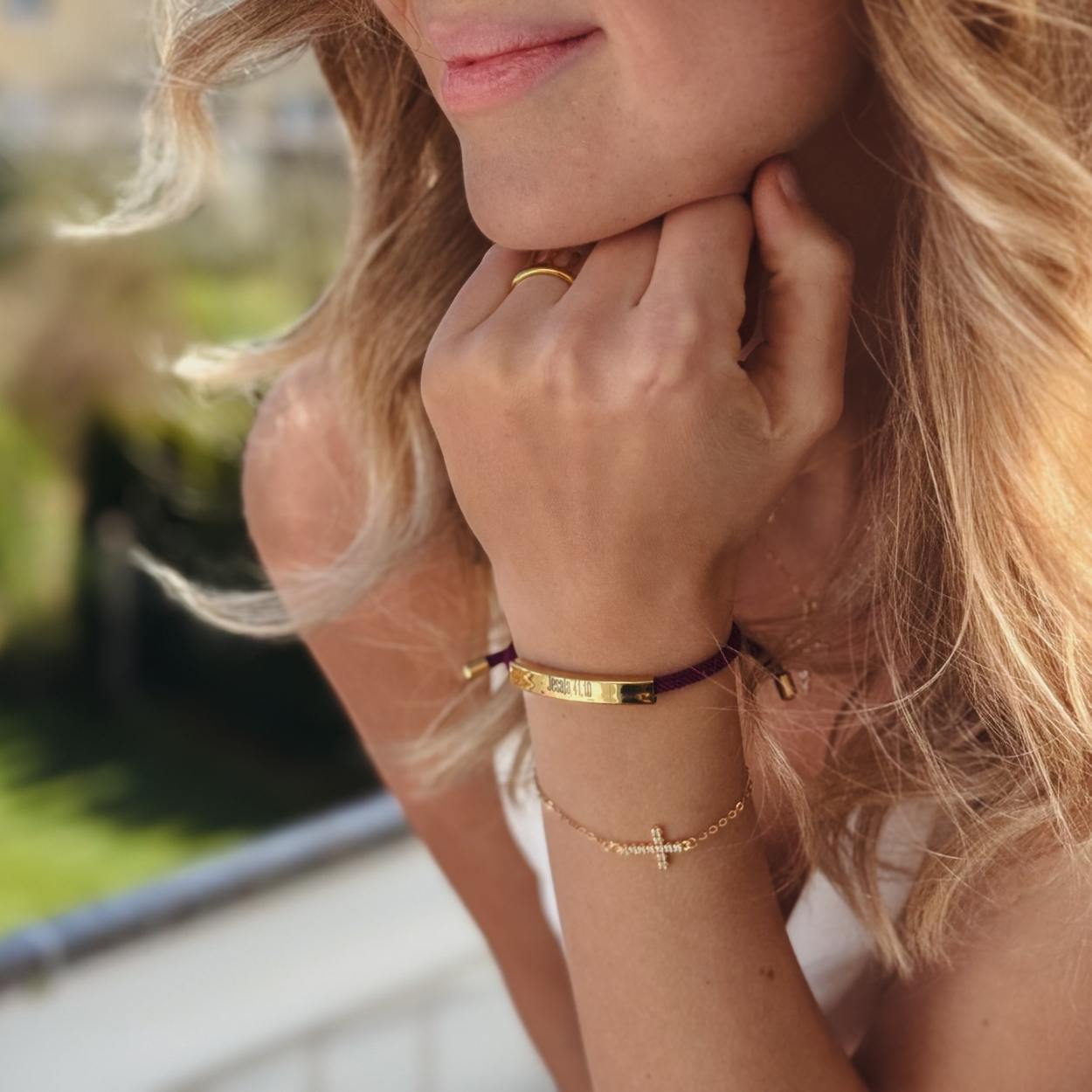 Armband mit Bibelvers individuelle Gravur für Mädchen Jungen zur Taufe Konfirmation Weihnachten Geburtstag