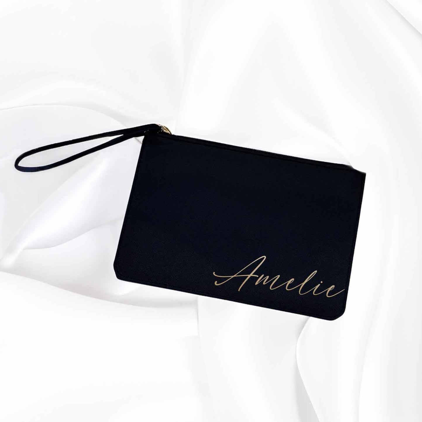 Handtasche mit Name personalisiert schwarz