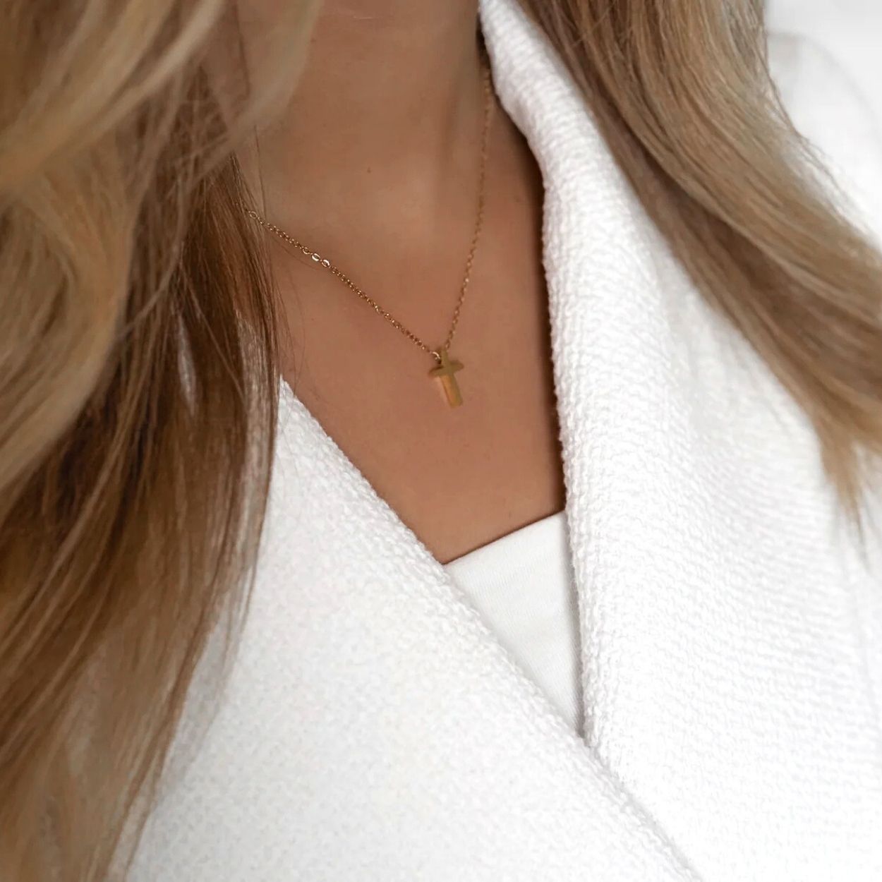 Halskette mit Kreuz Frauen Maenner Jungen Mädchen