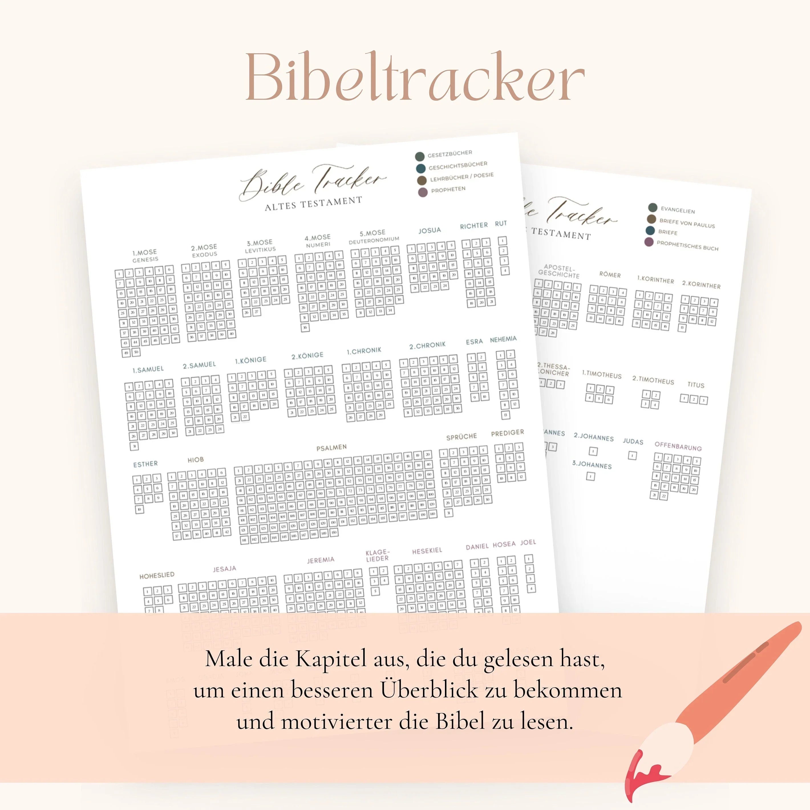 Bücher der Bibel Planer digital download