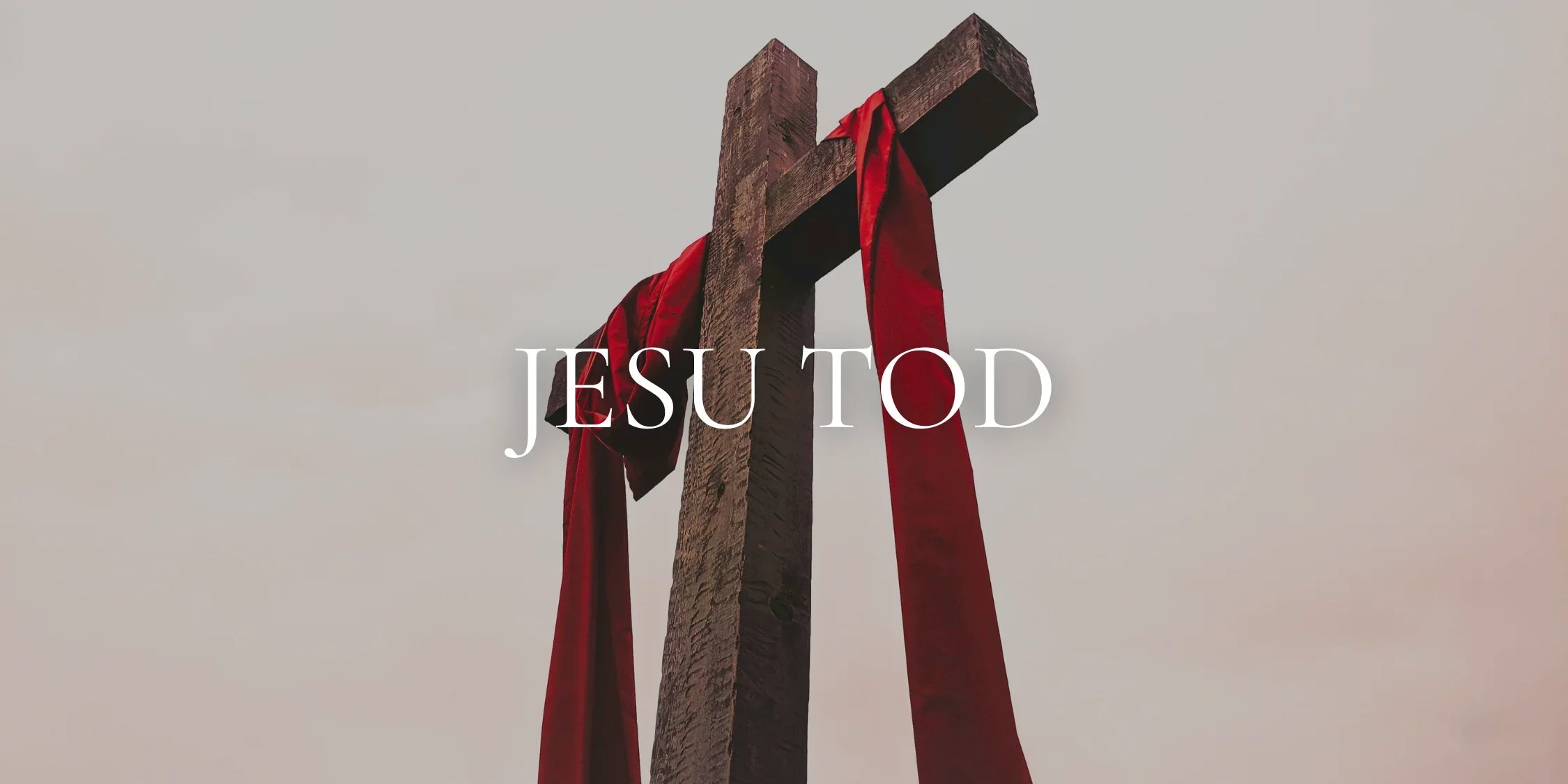Auf dem Bild ist ein Kreuz zu sehen, welches den Tod Jesus am Kreuz symbolisiert