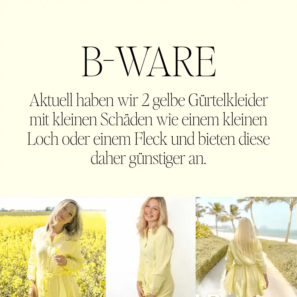 Bware Produkte bieten wir mit kleinen Schäden günstiger an