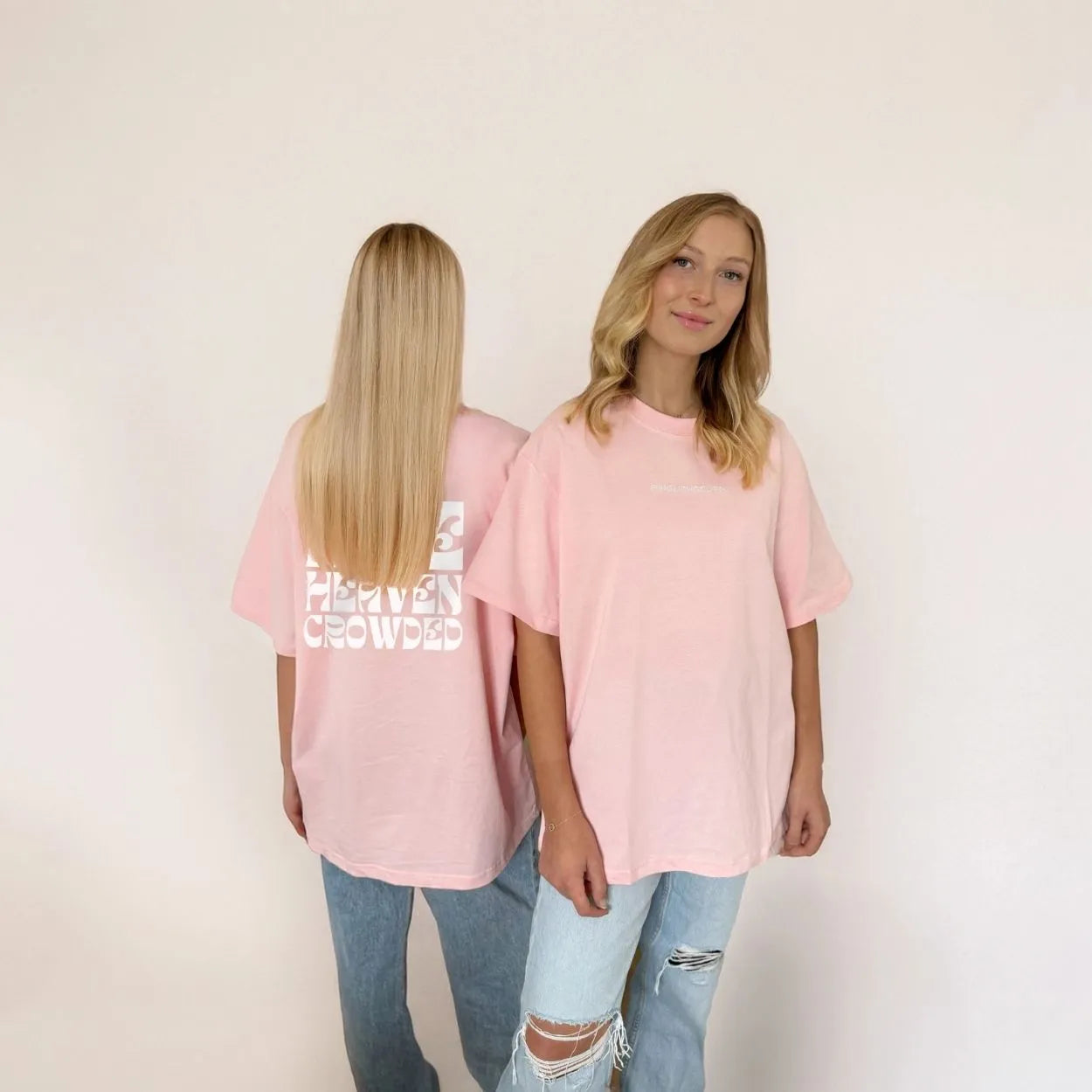 Streetstyle Tshirt modern locker mit dem Text Make heaven Crowded Christliches Tshirt 