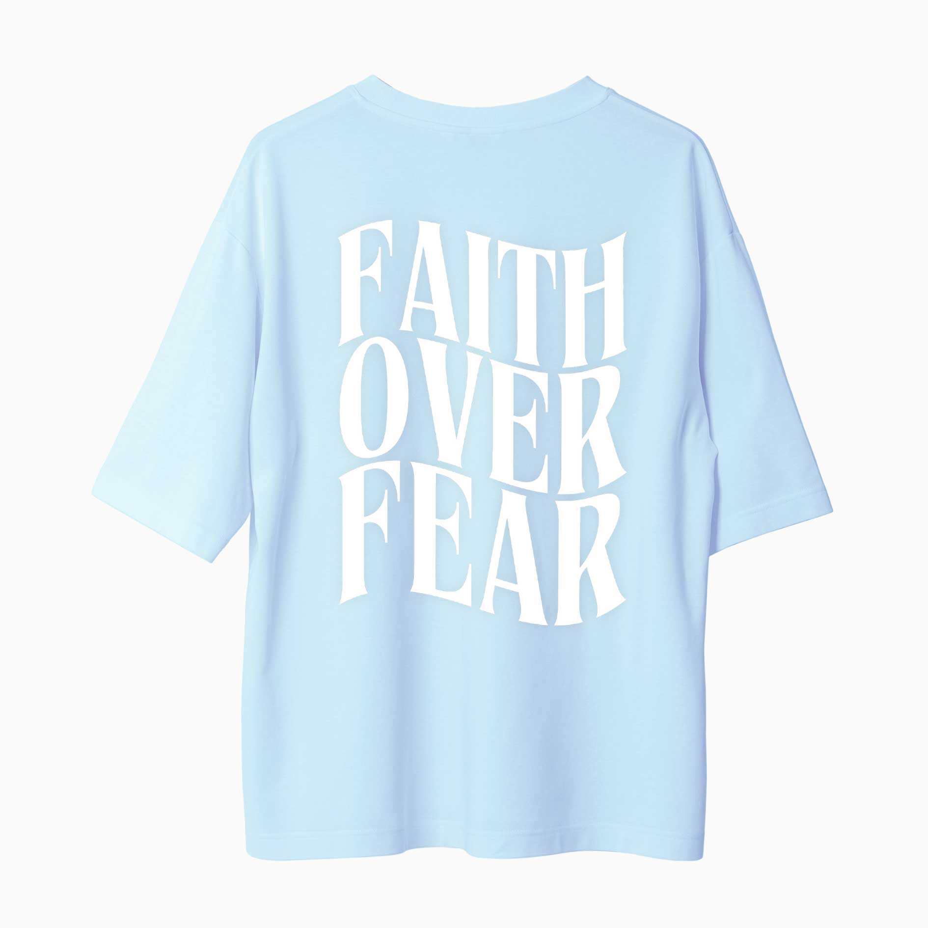 Christliches tshirt faith over fear unisex
