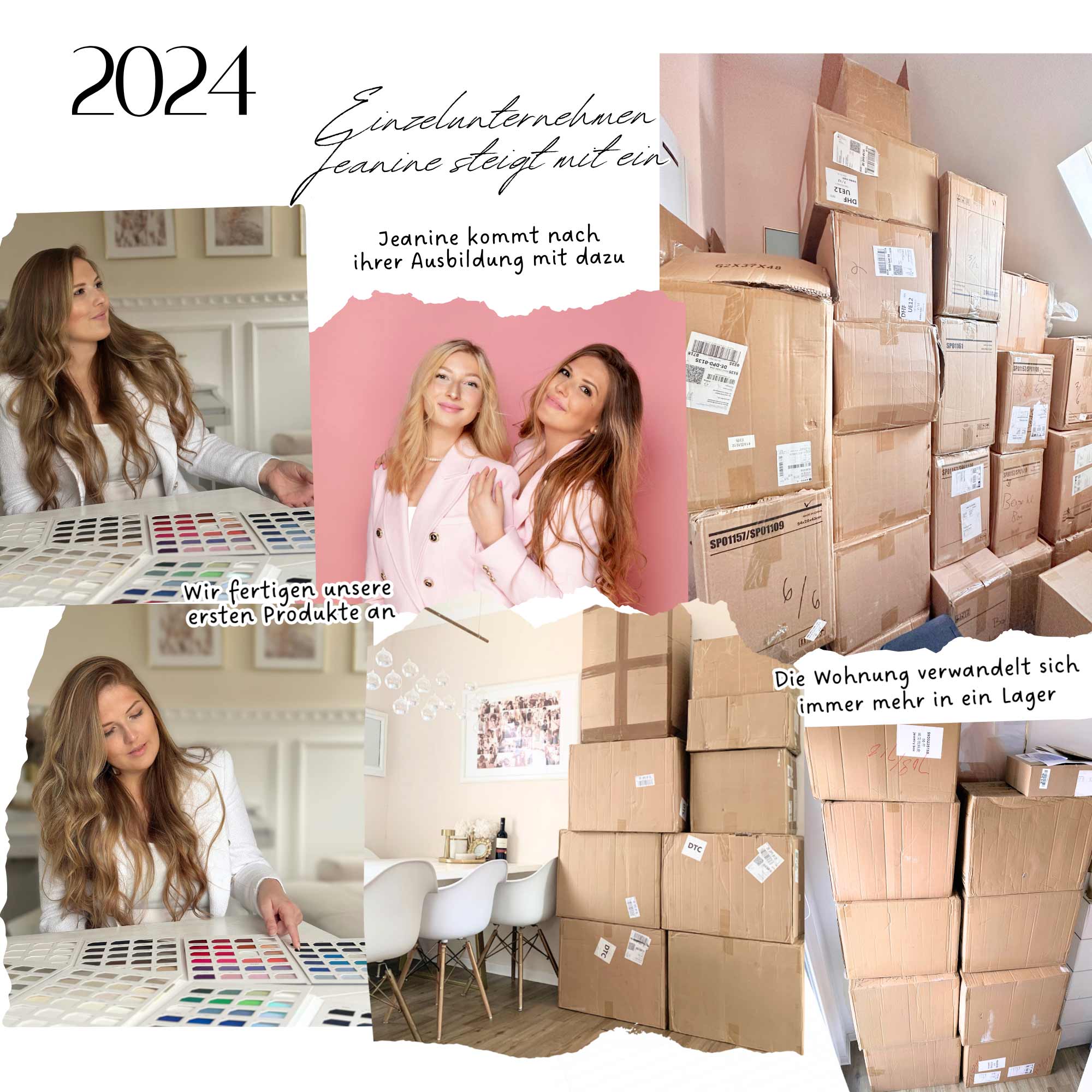 Zunächst unter der Kleinunternehmerregelung gestartet, wird das Unternehmen aufgrund des schnellen Wachstums nun als reguläres Einzelunternehmen weitergeführt. Mareens Schwester Jeanine steigt mit ein. Die Markenanmeldung von Ewiglichgeliebt wurde abgelehnt.  Wir entscheiden uns für einen neuen Namen: Crowdedheaven und melden die Marke europaweit an.