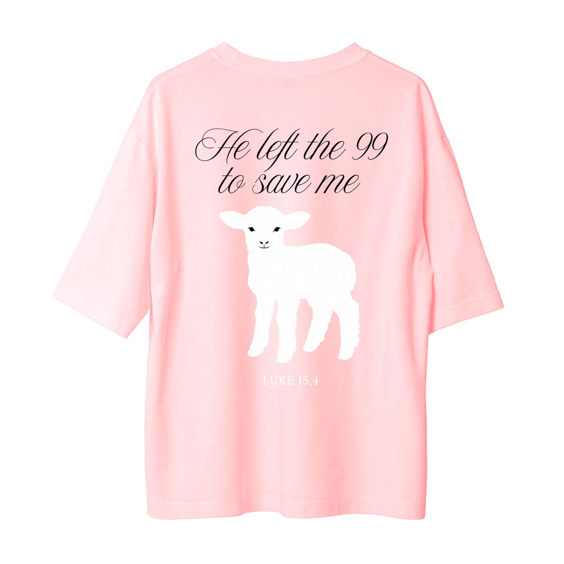 Rosa Tshirt christlich he left the 99