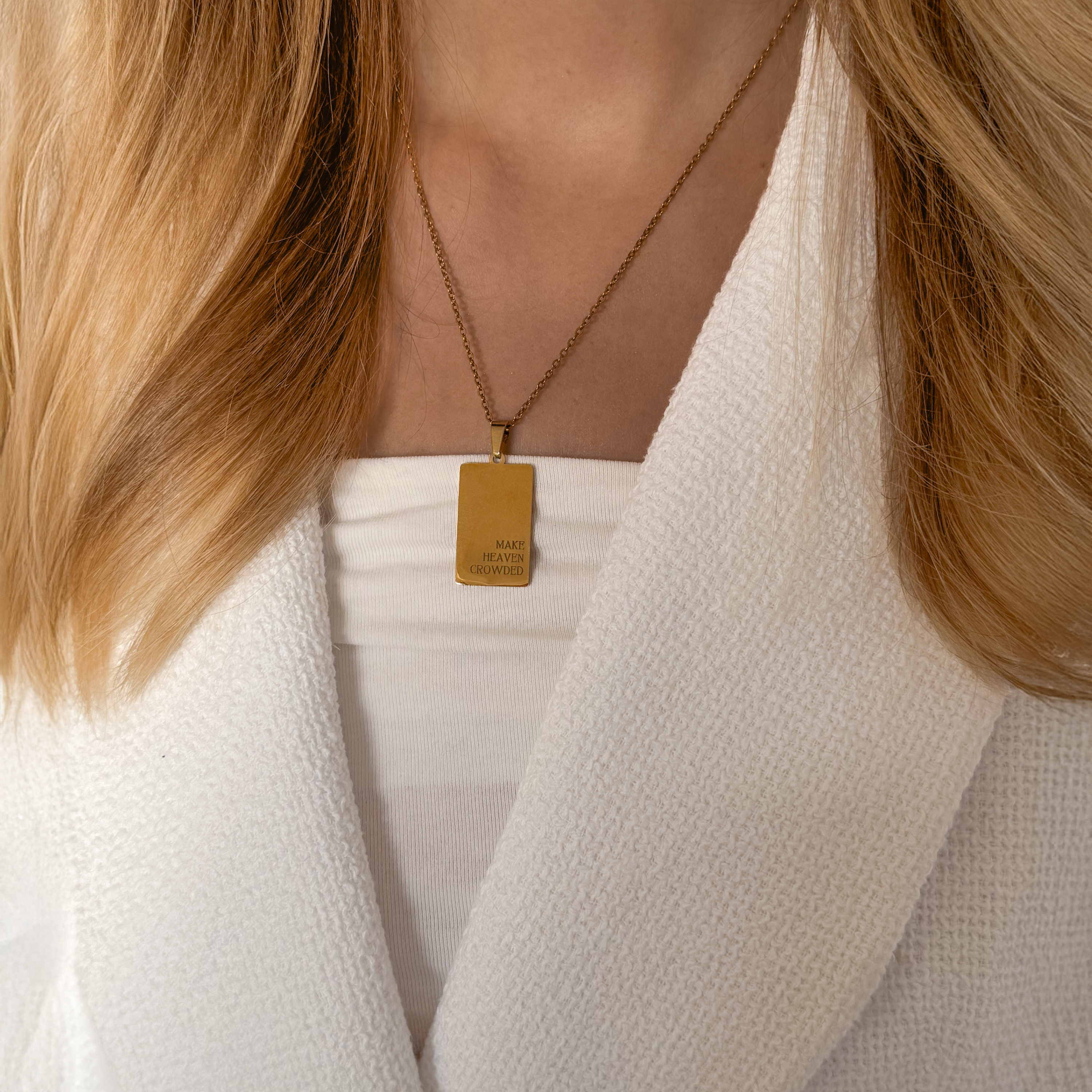 Kette Echt Gold personalisiert christlich Geschenk zur Taufe Mädchen Frauen