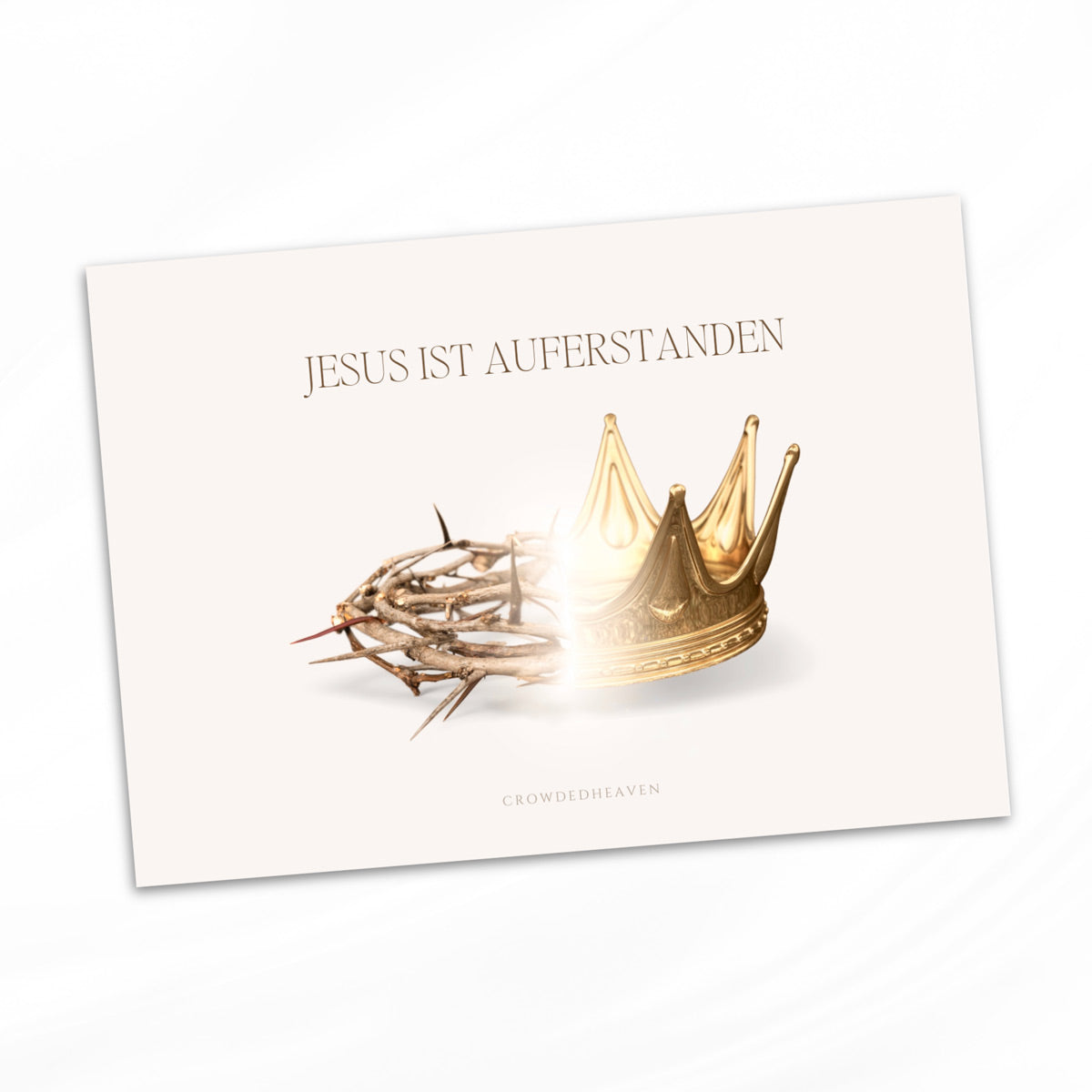 Christliche Karte Ostern Jesus ist auferstanden