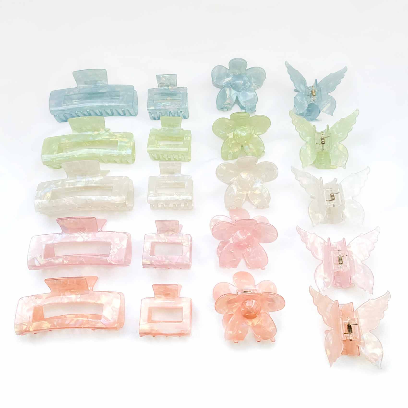 marmorierte-Haarklammer-bunt